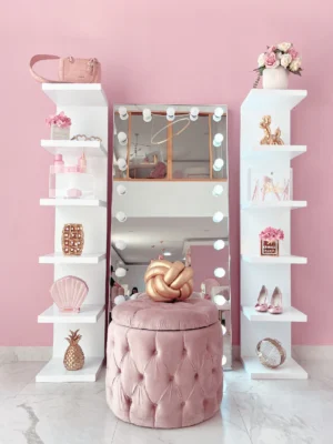 ESPEJO CRISTALIZADO BOMBILLOS