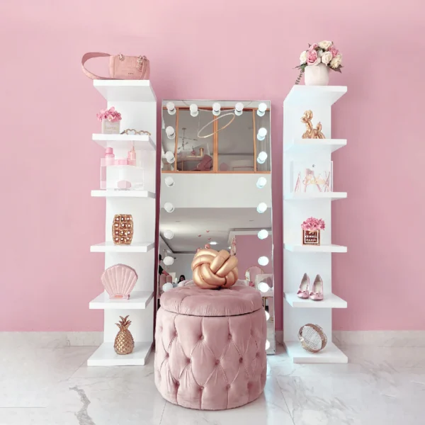 ESPEJO CRISTALIZADO BOMBILLOS